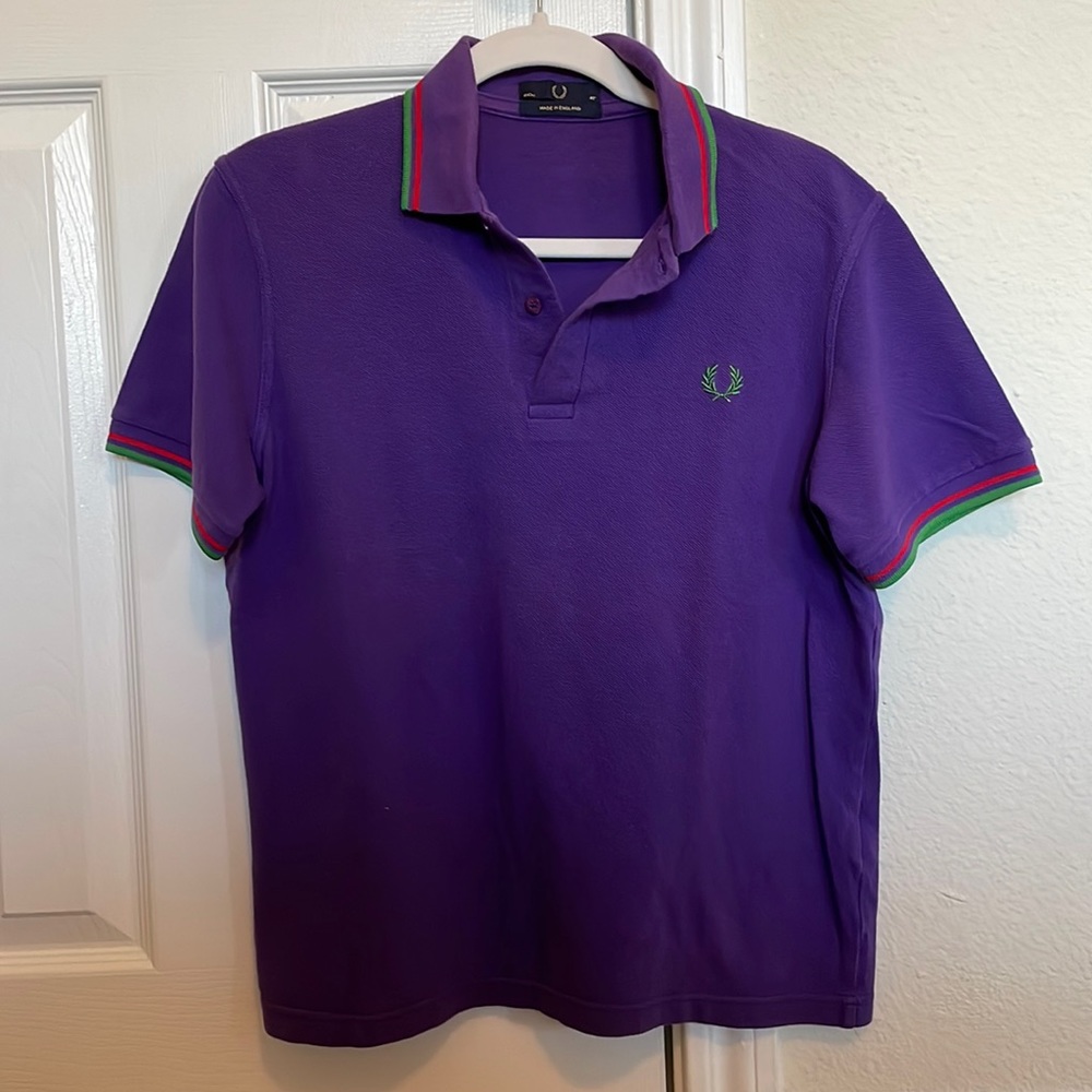 Vintage Purple Fred Perry Polo